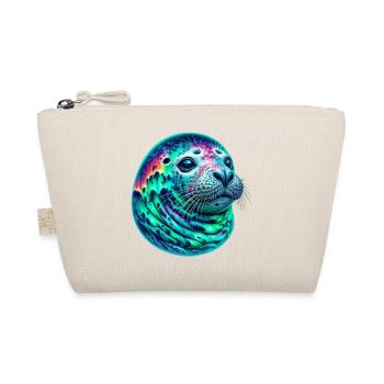 Aurora Borealis Seal - Organic Pouch - nature - Front