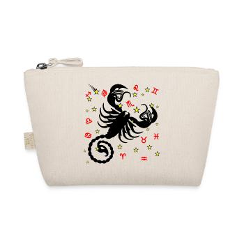 Zodiac sign star logo Scorpio - Organic Pouch - nature - Front