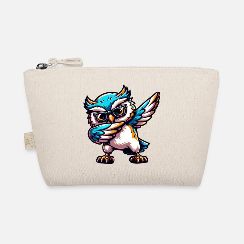 Cool Owl Dabbing Comic Cute Organic Pouch
