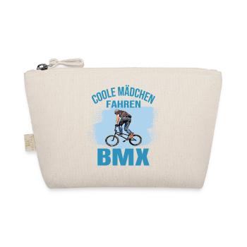 Coole Mädchen fahren BMX - Bio-Täschchen - Natur - Vorne