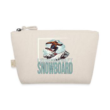 Leidenschaft Snowboard - Bio-Täschchen - Natur - Vorne