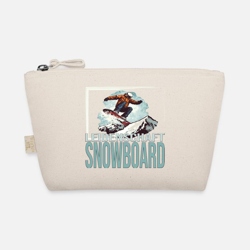 Leidenschaft Snowboard Bio-Täschchen