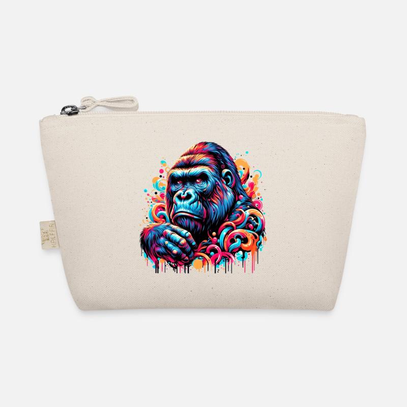 Gorilla - Bio-Täschchen - Natur