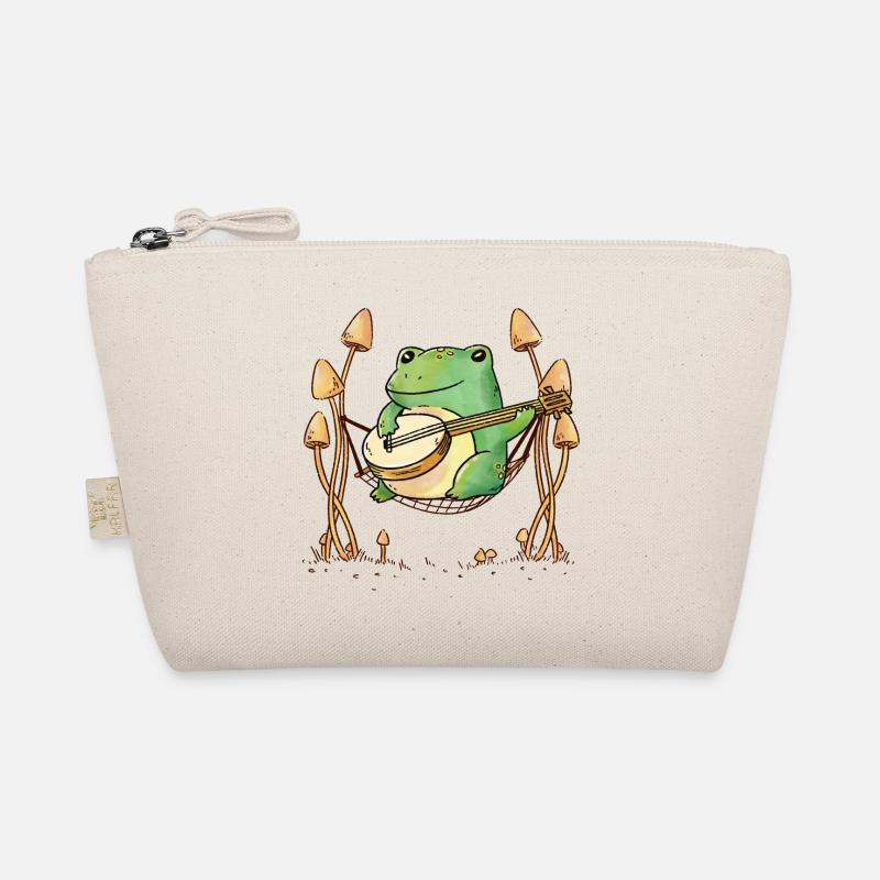 Frogs Hammock Guitar Music Organic Pouch