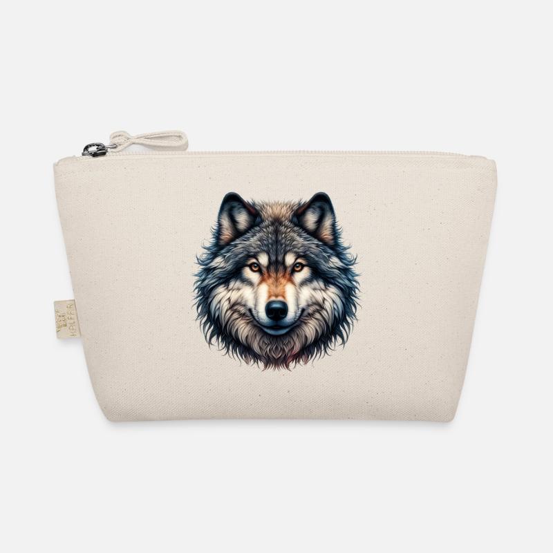 Wolf - Bio-Täschchen - Natur