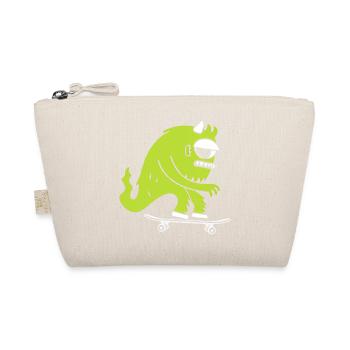 Monster on Skateboard - Skating - Monster Skater - Organic Pouch - nature - Front