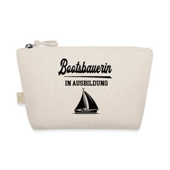 Bootsbauerin in Ausbildung Bootsbauerausbildung - Bio-Täschchen - Natur - Vorne