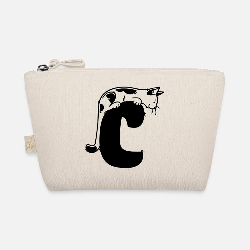 Katze Buchstabe C Bio-Täschchen