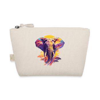 Éléphant Afrique Safari Nature Nature Nature Aquarelle Art - Trousse biologique - nature - Devant