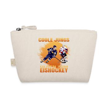 Coole Jungs gehen zum Eishockey - Bio-Täschchen - Natur - Vorne