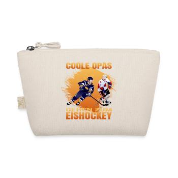 Coole Opas gehen zum Eishockey - Bio-Täschchen - Natur - Vorne