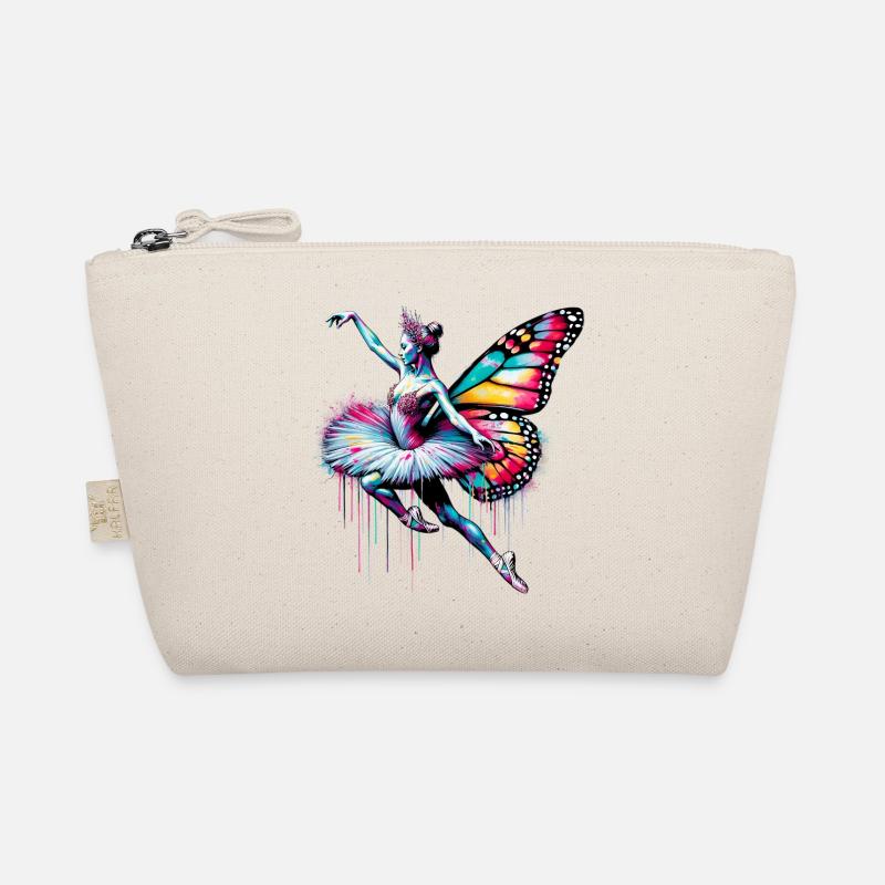 Ballerine avec des ailes de papillon papillons tutu Trousse biologique