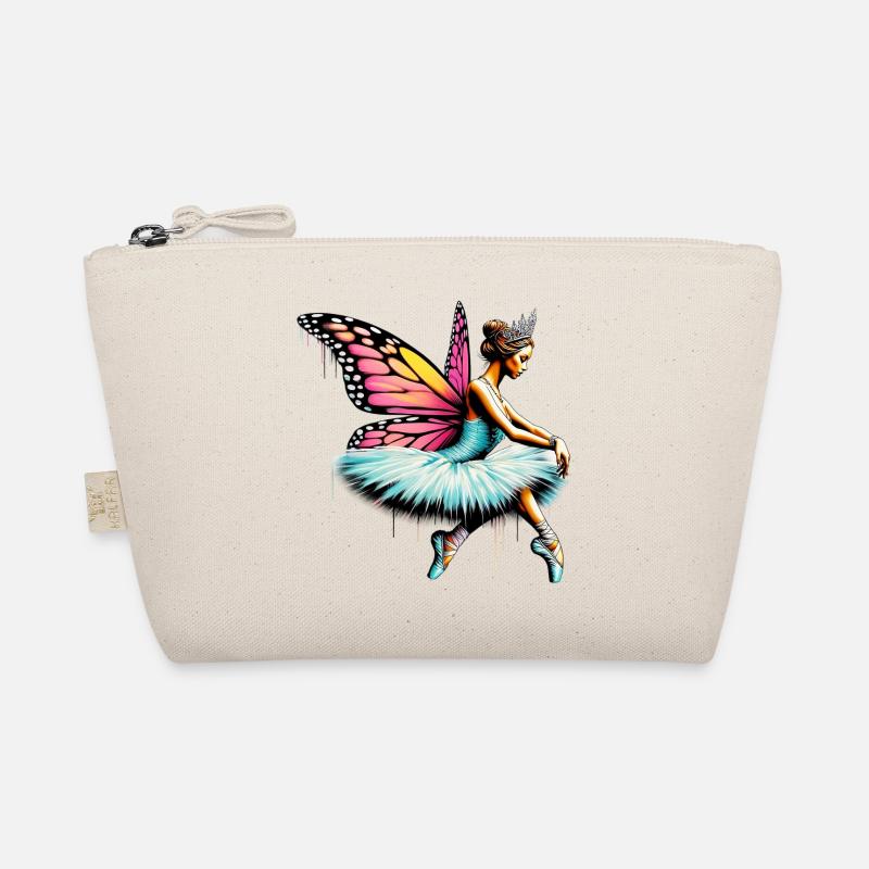 Ballerine avec des ailes de papillon papillons tutu Trousse biologique