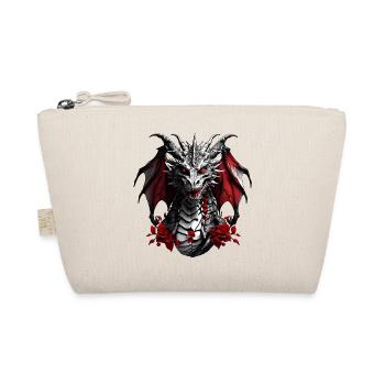 Fire Dragon Dragon Portrait for Dragon Fans Dragon - Organic Pouch - nature - Front