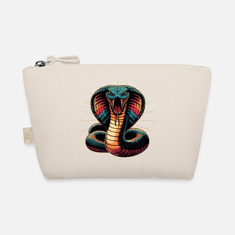 motif serpent Cobra dynamique et coloré - Trousse biologique - nature