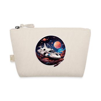 Spaceship space cruiser on alien planets - Organic Pouch - nature - Front