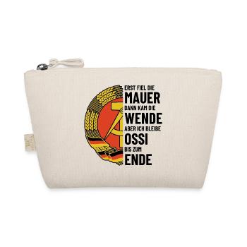 Ossi bis zum Ende - DDR Spruch - Bio-Täschchen - Natur - Vorne