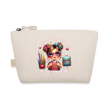 Goodbye 3rd Grade Hello 4th - Organic Pouch - nature - Front