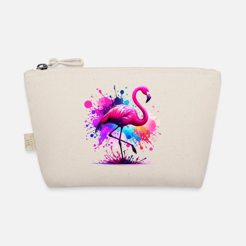 Flamingo - Bio-Täschchen - Natur