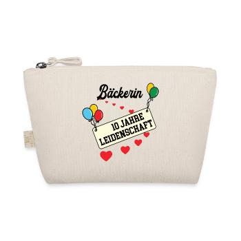 Bäckerin Jubiläum 10 Jahre 10. jähriges Jubi - Bio-Täschchen - Natur - Vorne