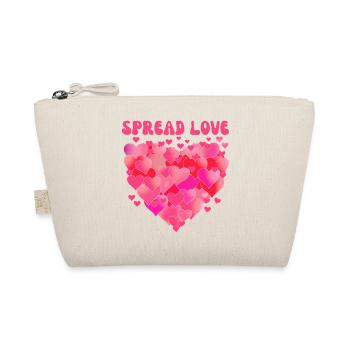 Spread love - Organic Pouch - nature - Front