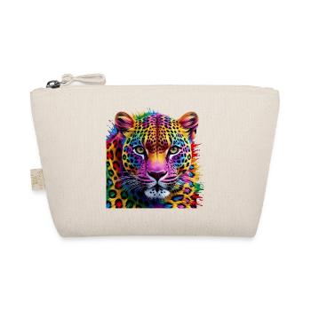 colorful leopard - Organic Pouch - nature - Front