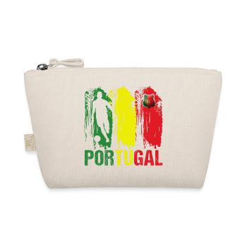 Portugal Flag Portuguese Football Gift - Organic Pouch - nature - Front