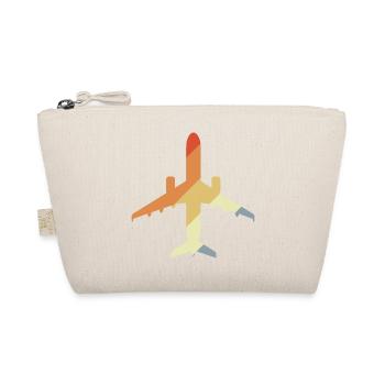 Flugzeug Retro - Bio-Täschchen - Natur - Vorne