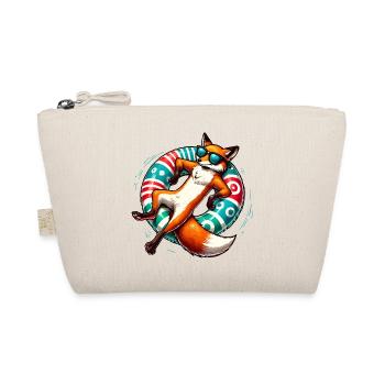 A relaxed fox on a swimming ring - Organic Pouch - nature - Front
