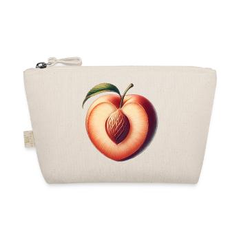 Peach in the shape of a heart: beauty of the fruit - Organic Pouch - nature - Front