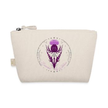 Distel mit Triquetra Guarded by Nature - Bio-Täschchen - Natur - Vorne