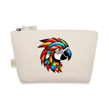 Harlequin Parrot - Organic Pouch - nature - Front