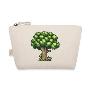 Brokkoli Pixel Symbol - Bio-Täschchen - Natur - Vorne
