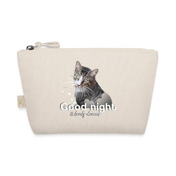 Schlafshirt gute Nacht good night - Bio-Täschchen - Natur - Vorne
