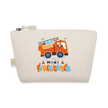 Firefighter Baby Fire Truck - Organic Pouch - nature - Front