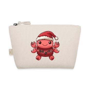 Crab Crab Christmas - Organic Pouch - nature - Front