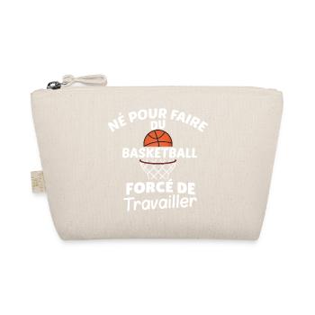 Design Basketball Motivierender Humor - Bio-Täschchen - Natur - Vorne
