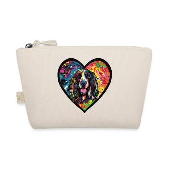 Lévrier afghan chien coeur chien amour - Trousse biologique - nature - Devant