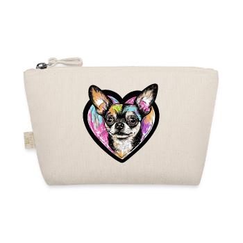 Chihuahua Chien Coeur Amour Chien - Trousse biologique - nature - Devant