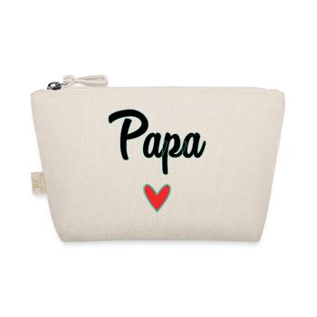 DAD. FATHER'S DAY. HAPPY FATHER'S DAY. HAPPY BIRTHDAY. - Organic Pouch - nature - Front