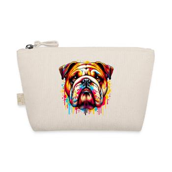 English Bulldog Dog - Organic Pouch - nature - Front