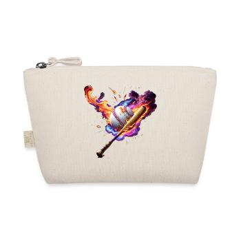 Baseball on fire. - Organic Pouch - nature - Front
