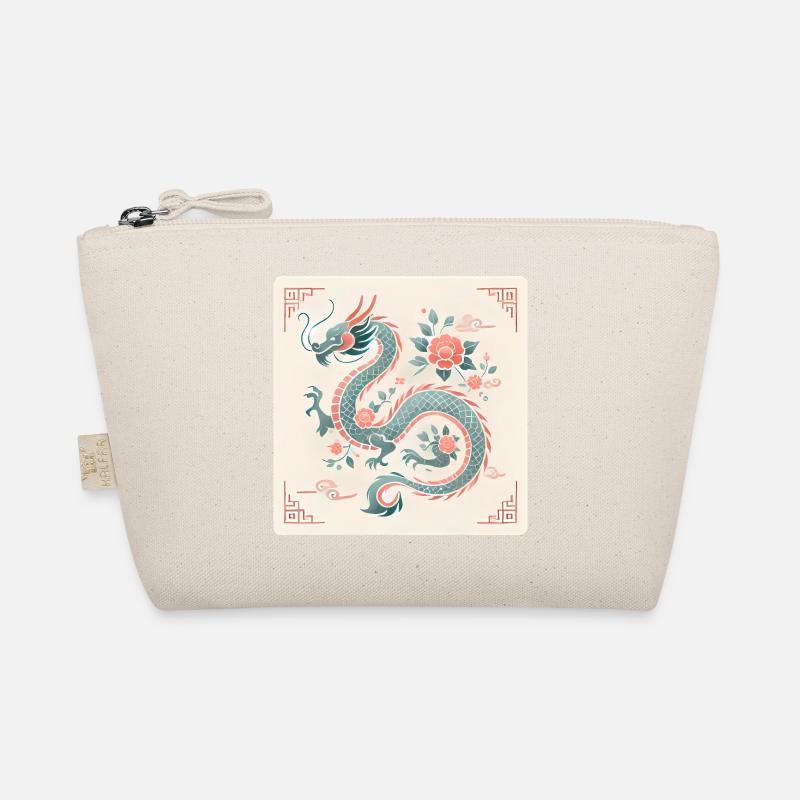 Design élégant de dragon floral chinois Trousse biologique