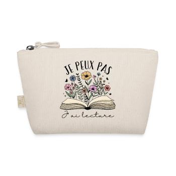 Je Peux Pas J’ai Lecture Cadeau Livre Fleurs - Trousse biologique - nature - Devant