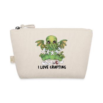 I love Crafting Lovecraft Monster Oktopus Basteln - Bio-Täschchen - Natur - Vorne