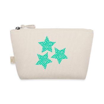 STAR. CHRISTMAS. MERRY CHRISTMAS. MERRY CHRISTMAS - Organic Pouch - nature - Front
