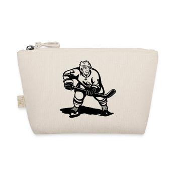 hockey player sketch - Organic Pouch - nature - Front