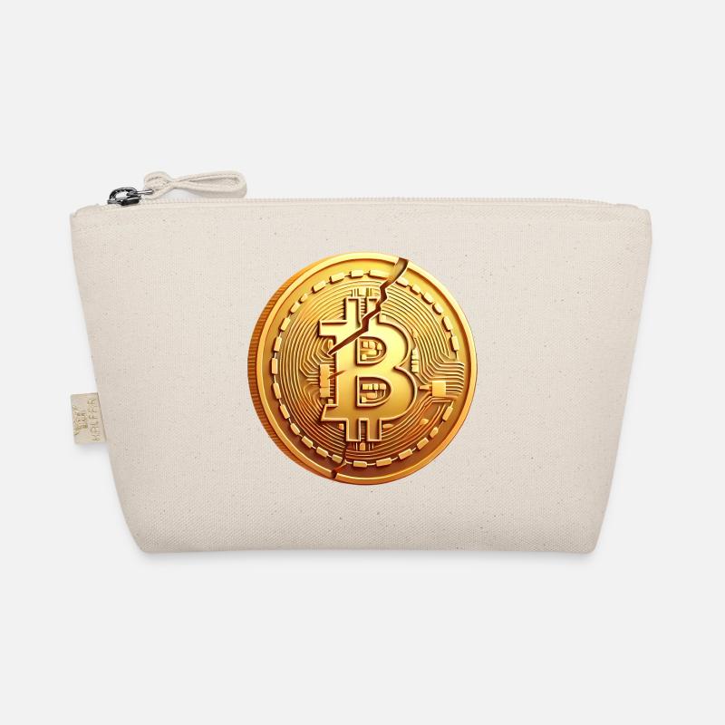Conception de pièce Bitcoin fissurée Trousse biologique