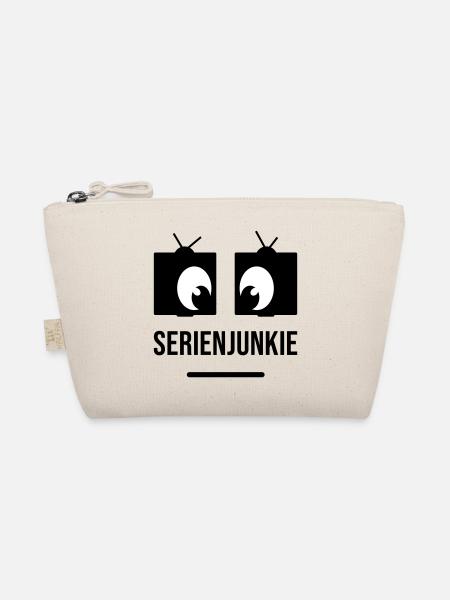 Serienjunkie mit viereckigen Augen - Bio-Täschchen - Natur - Vorne