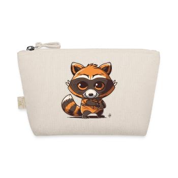 Whimsical Rascal : un raton laveur joueur avec un bandit - Trousse biologique - nature - Devant